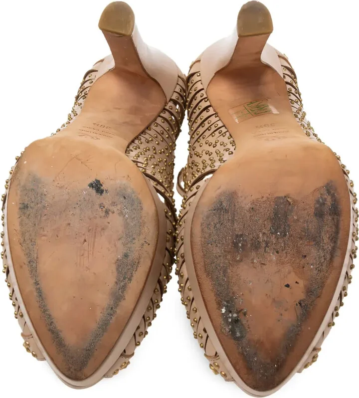 134mm Stud-Embellished Platform Sandals - Image 4