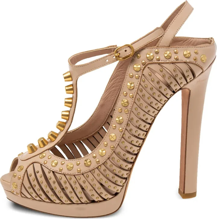 134mm Stud-Embellished Platform Sandals