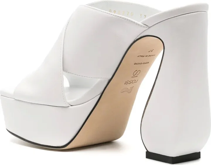 135mm Crossover-Strap Leather Sandals - Image 3