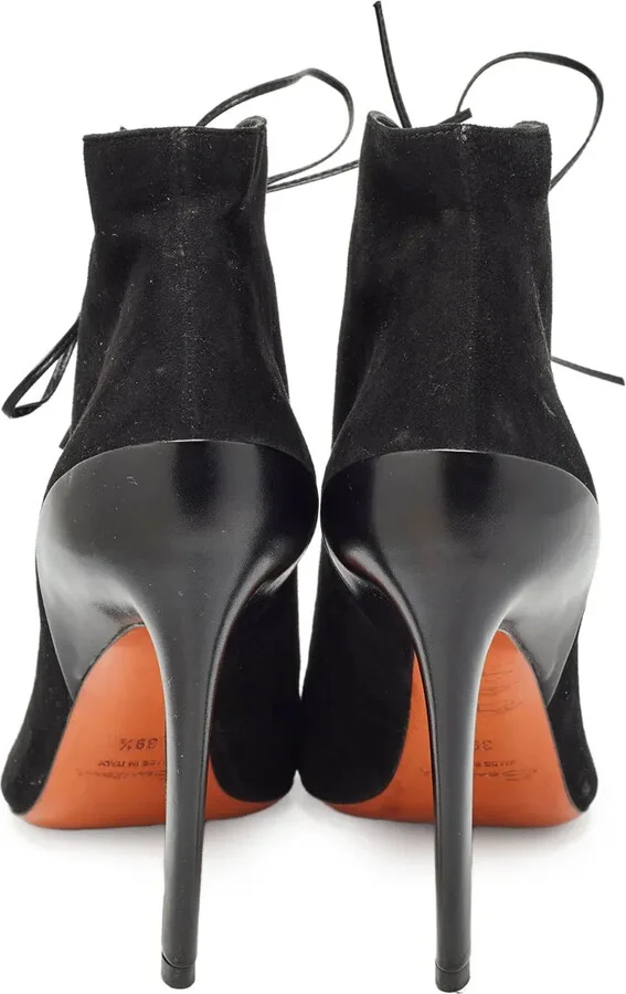 135mm Lace-Up Suede Boots - Image 3