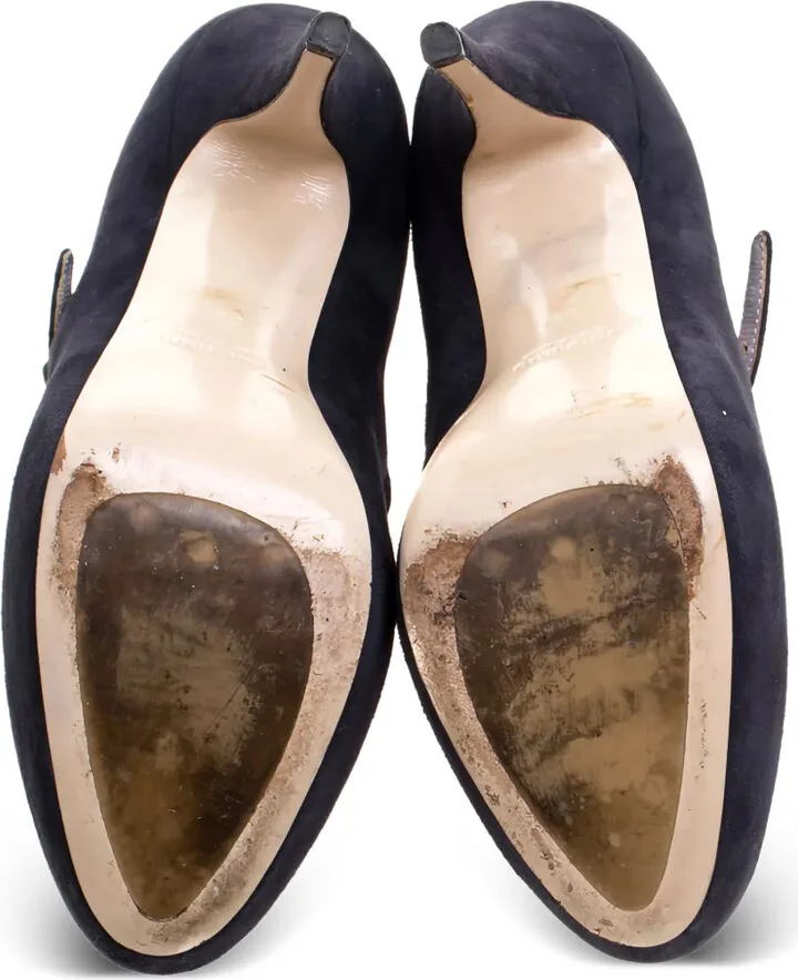 135mm Mary Jane suede pumps - Image 4