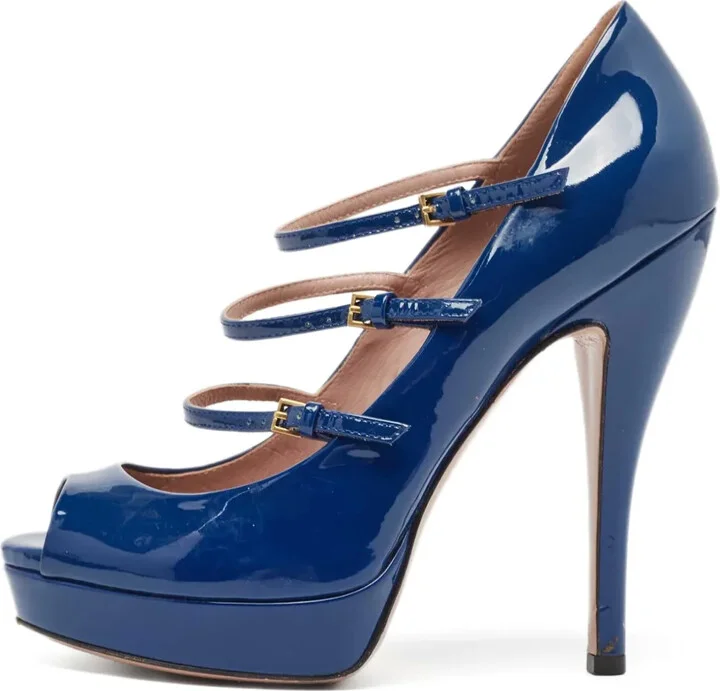 135mm Patent-Leather Sandals