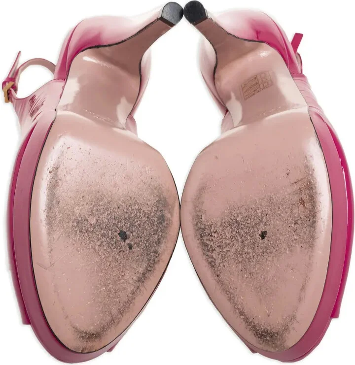 135mm Patent-Leather Slingback Pumps - Image 4