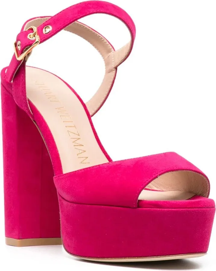 135mm Platform Suede Sandals - Image 2