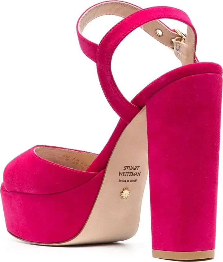 135mm Platform Suede Sandals - Image 3