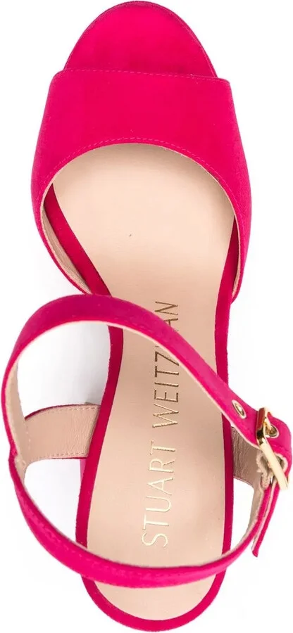 135mm Platform Suede Sandals - Image 4