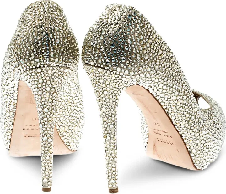 135mm Rhinestone-Embellished Pumps - Image 3