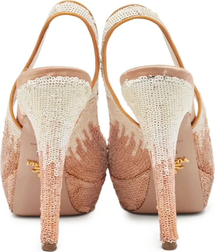 135mm Sequinned Pumps - Image 4