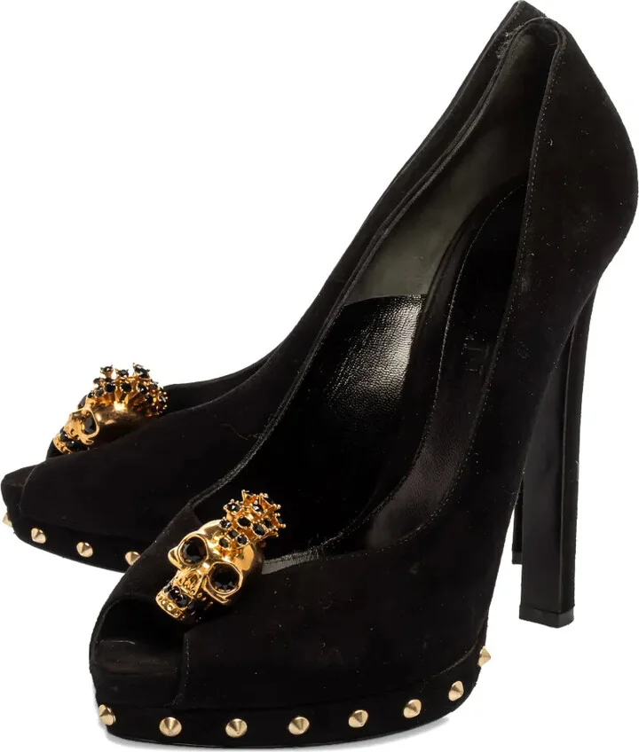 135mm Skull-Embellished Pumps - Image 3