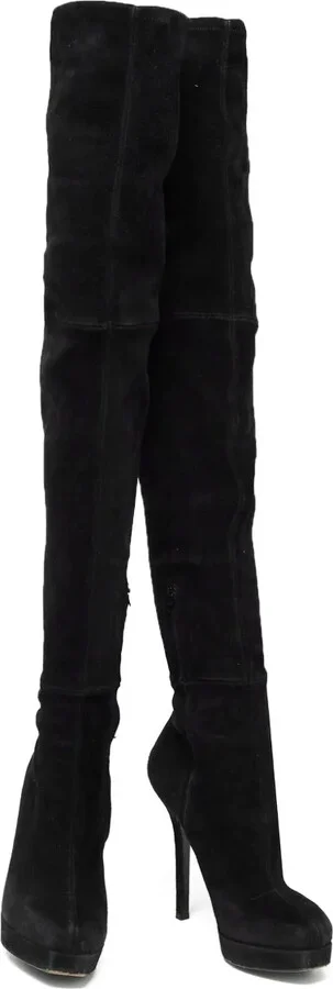 135mm Suede Over-The-Knee Boots - Image 3