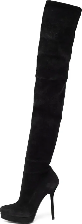 135mm Suede Over-The-Knee Boots