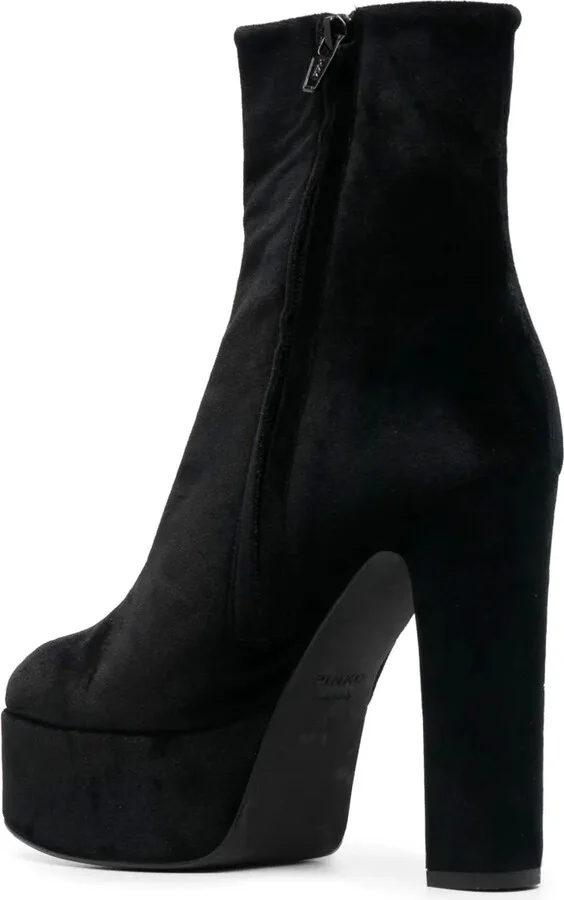 135mm Suede Platform Ankle Boots - Image 3