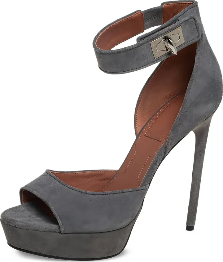 135mm Suede Sandals - Image 2