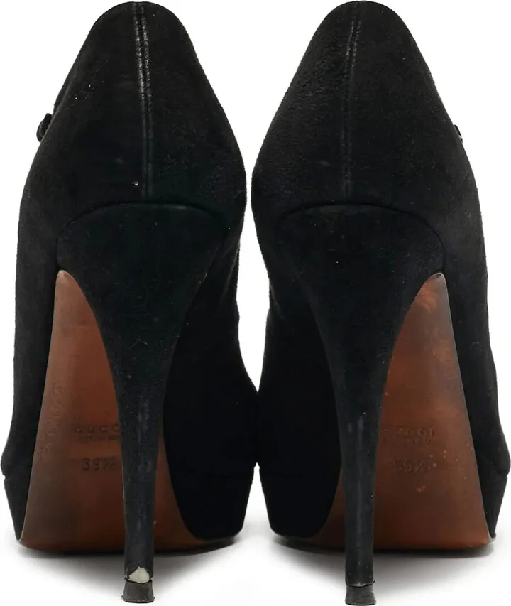135mm suede T-strap platform pumps - Image 3