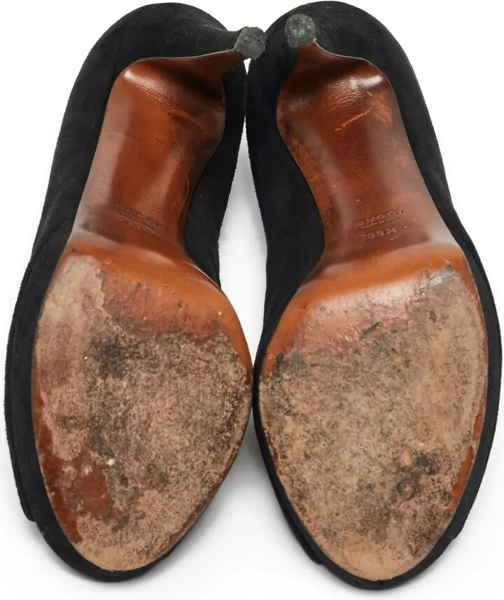 135mm suede T-strap platform pumps - Image 4