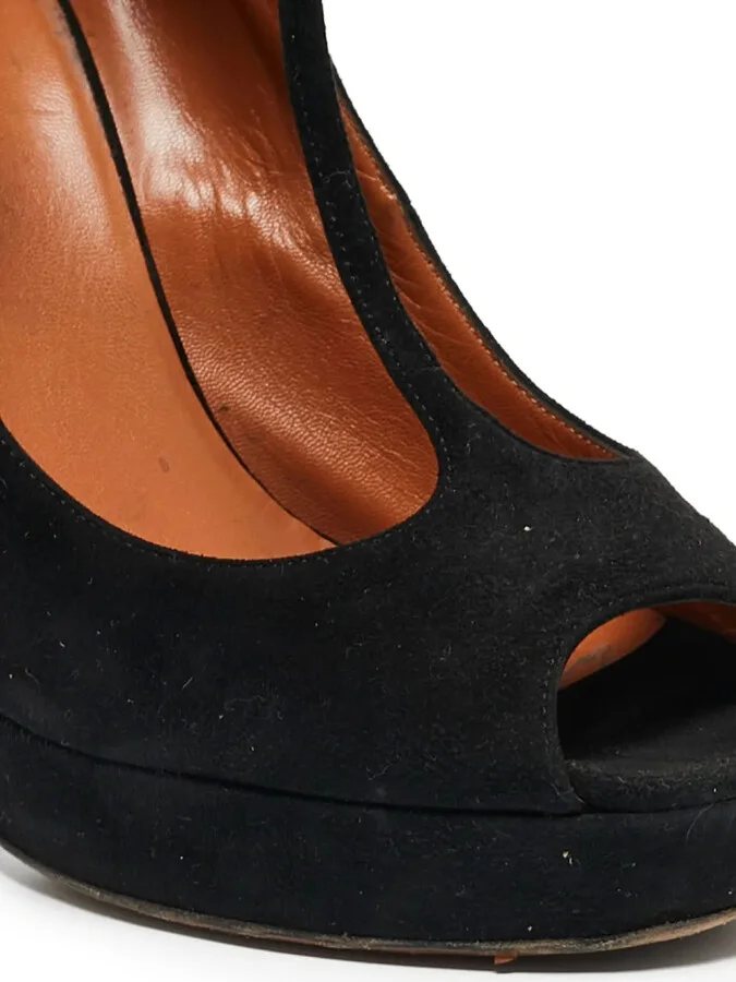 135mm suede T-strap platform pumps - Image 5
