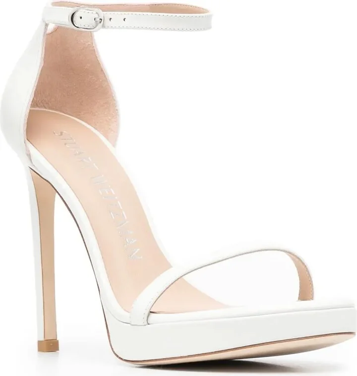 137mm Stiletto Leather Sandals - Image 2
