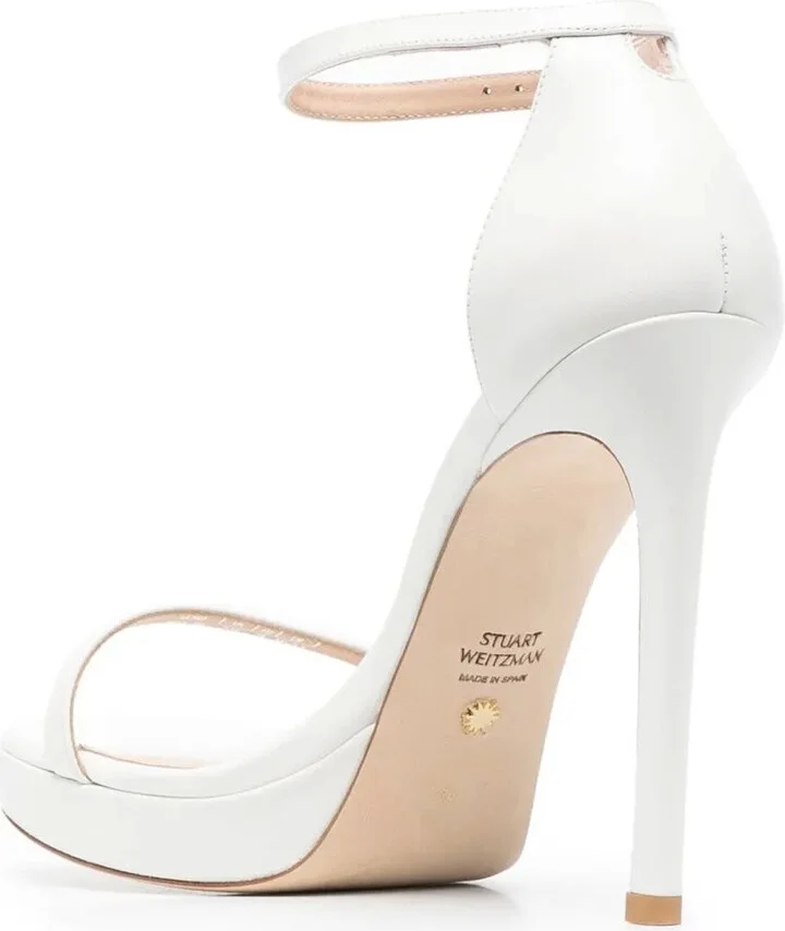 137mm Stiletto Leather Sandals - Image 3