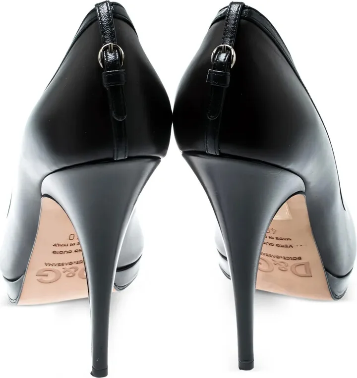 13mm Peep-Toe Leather Pumps - Image 4