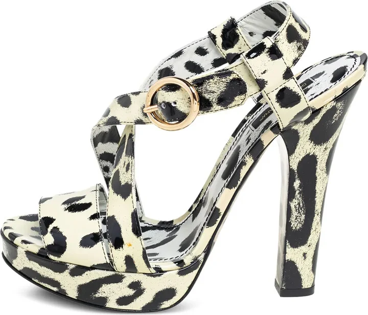140mm Animal-Print Sandals