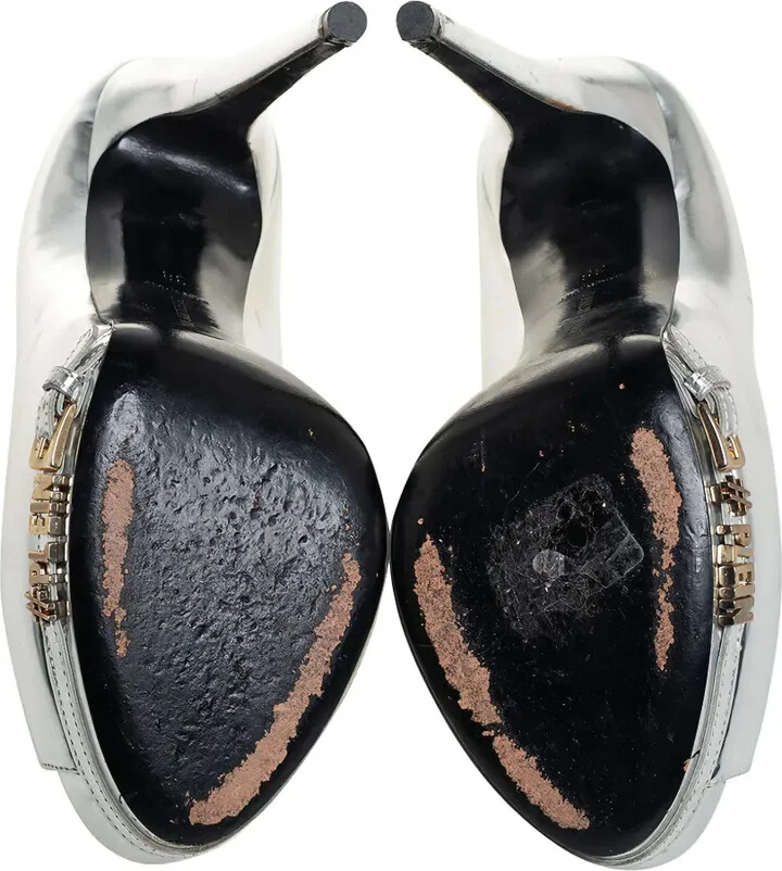 140mm Buckle-Detail Peep-Toe Pumps - Image 2