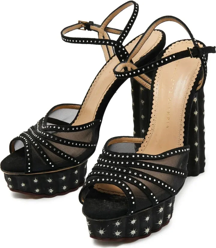 140mm Crystal-Embellished Sandals - Image 4