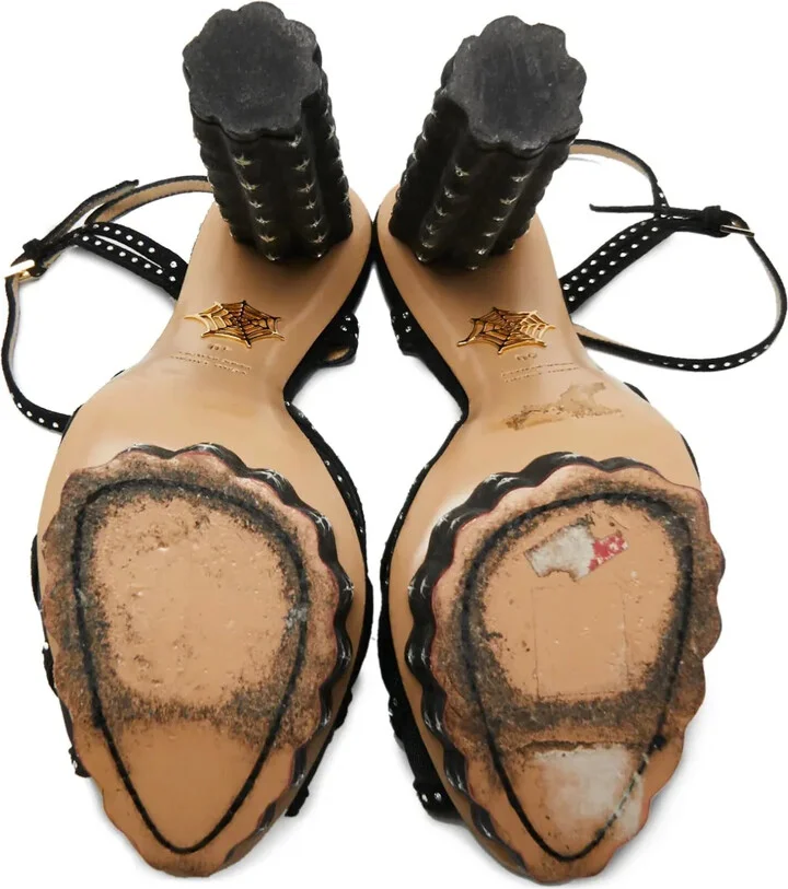 140mm Crystal-Embellished Sandals - Image 5