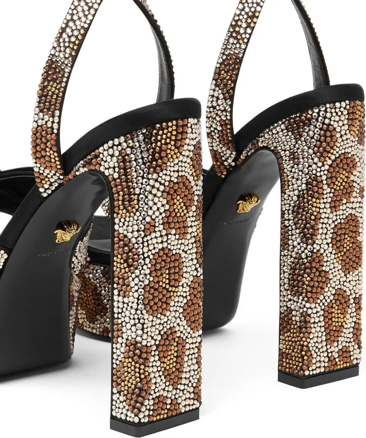 140mm Crystal-Leopard Sandals - Image 4