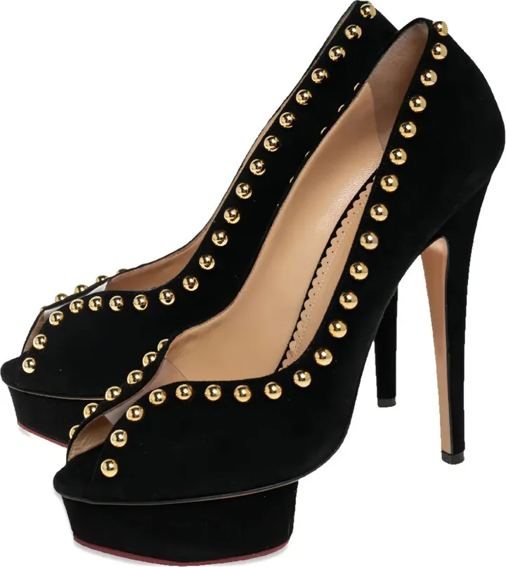 140mm Dolly studded platform pumps - Image 2