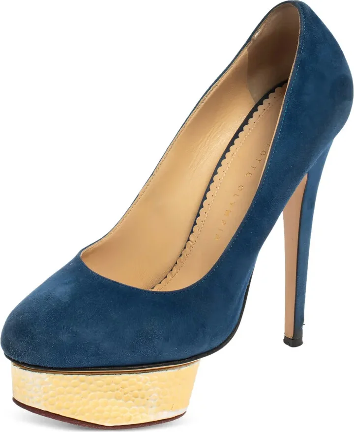 140mm Dolly suede platform pumps - Image 2