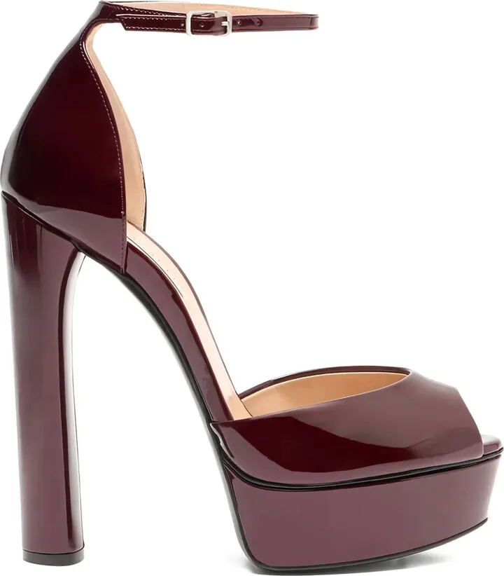 140mm Flora platform sandals