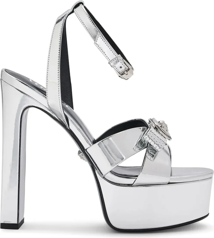 140mm Gianni Ribbon sandals