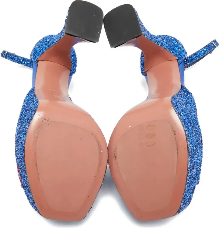 140mm Glitter-Embellished Heeled Sandals - Image 5