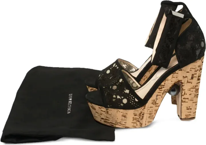140mm Lace Pearl Sandals - Image 5