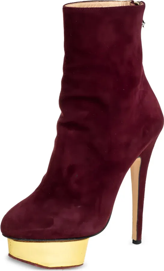 140mm Leather Ankle Boots - Image 2