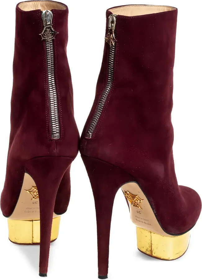 140mm Leather Ankle Boots - Image 3