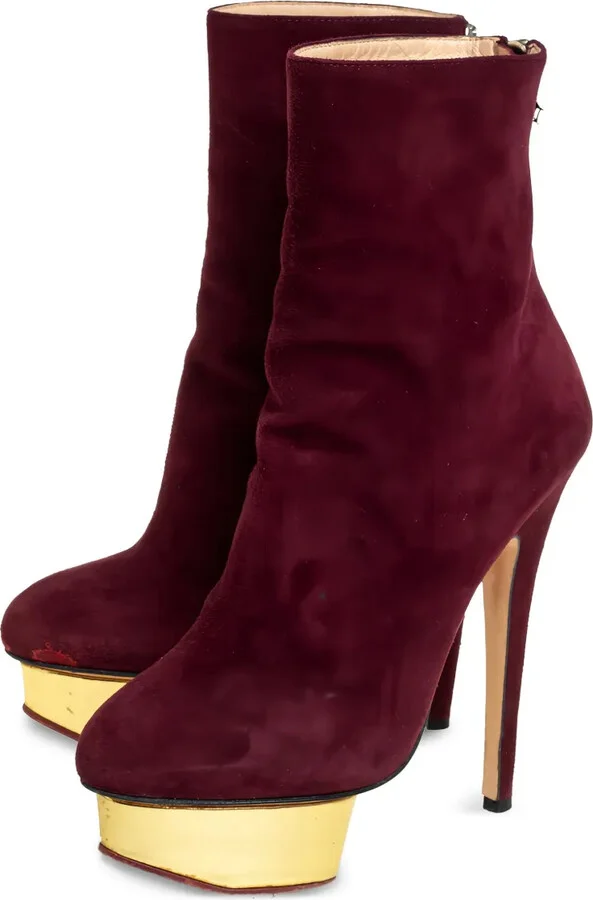 140mm Leather Ankle Boots - Image 4