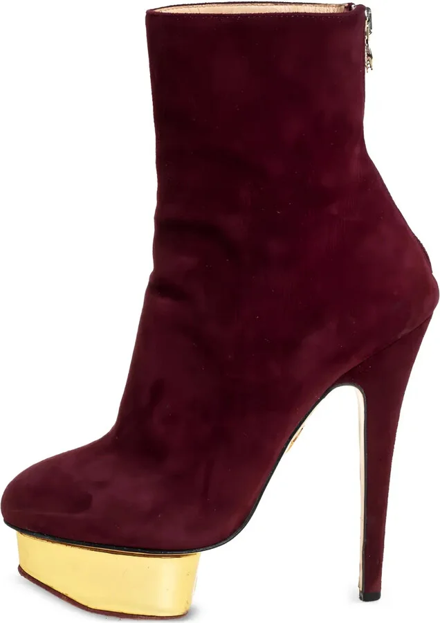 140mm Leather Ankle Boots