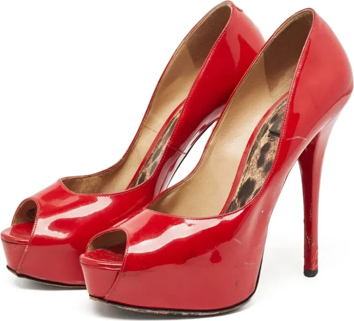140mm Leather Heeled Pumps - Image 3