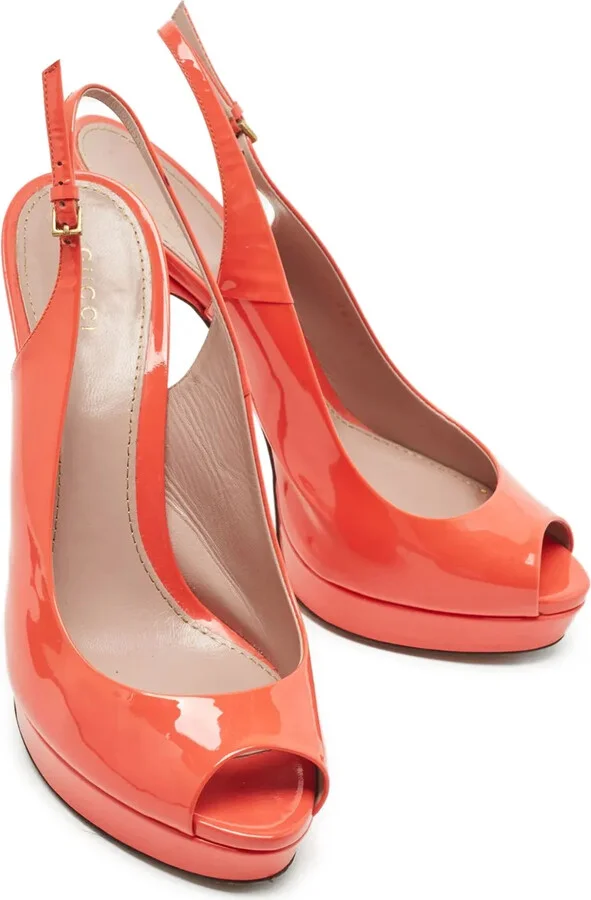 140mm Leather Heeled Pumps - Image 3