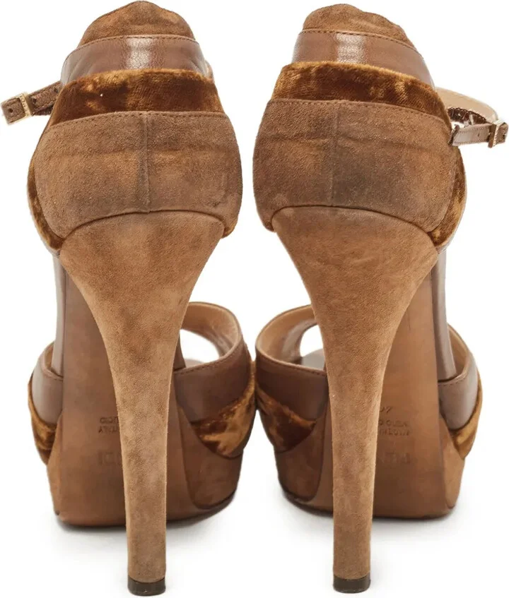 140mm Leather Heeled Pumps - Image 4