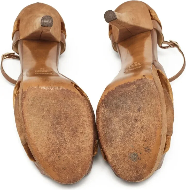 140mm Leather Heeled Pumps - Image 5