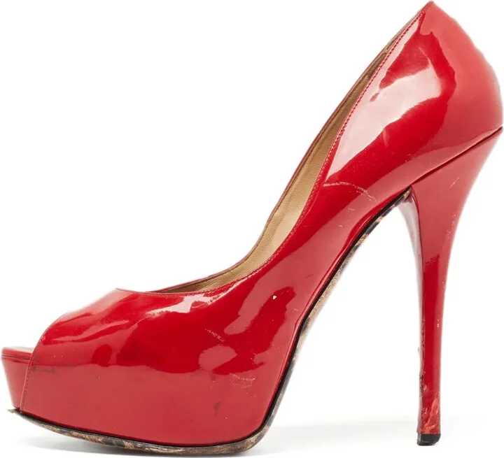 140mm Leather Heeled Pumps
