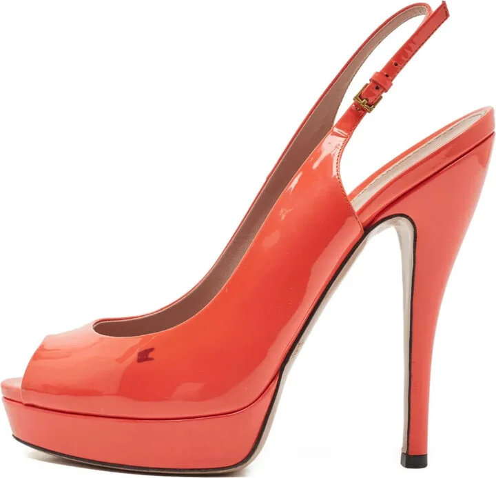 140mm Leather Heeled Pumps
