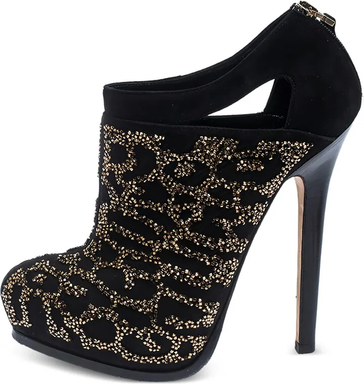 140mm Leather Heeled Pumps