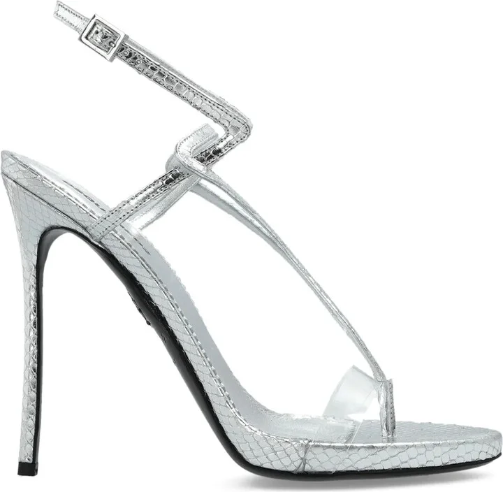140mm Leather Heeled Sandals