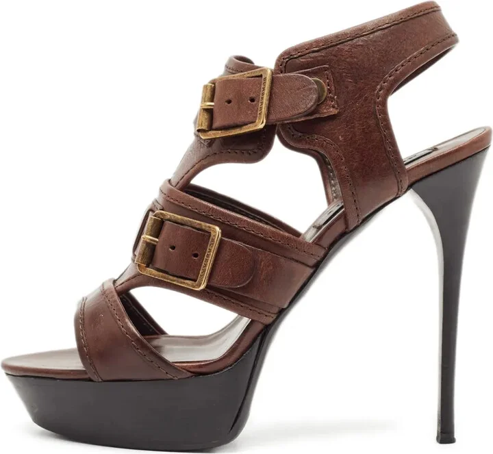 140mm Leather Sandals