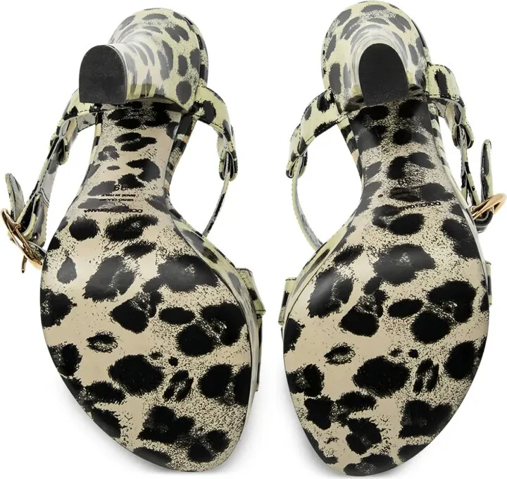 140mm Leopard-Print Platform Sandals - Image 4