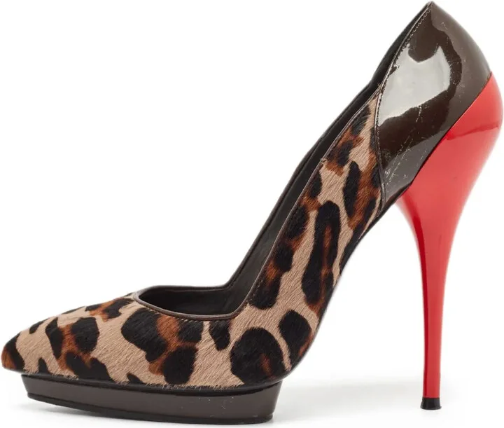 140mm Leopard-Print Pumps