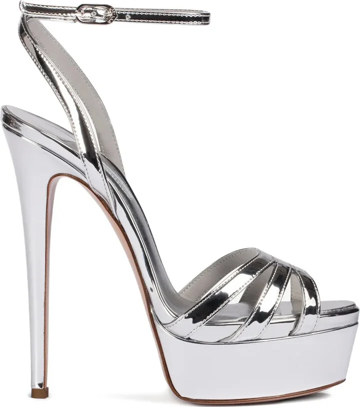 140mm Lola platform sandals